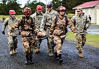 La FTEPL e la Guardia Nazionale dell'Oregon lavorano fianco a fianco durante un'esercitazione di risposta alle calamità nel 2017