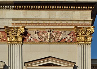 Greek Revival meanders on the Austrian Parliament Building, Vienna, by Theophil von Hansen, 1873-1883[11]