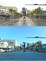 Washington Avenue and 15th Street, September 9 and September 11, 2017, View north