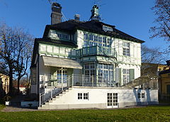 Villa Jägarbacken, fasad mot syd, 2013.