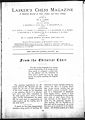 Lasker's chess magazine January 1905 Volume 1 page 121