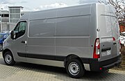 Renault Master βαν, πίσω μέρος