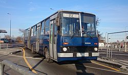 Ikarus 280-as típusú autóbusz Kőbánya-Kispestnél