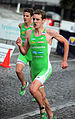 Jonathan and Alistair Brownlee at the French Club Championship Series triathlon in Paris, 2011.