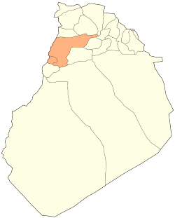 Map of Algeria highlighting El Bayadh Province