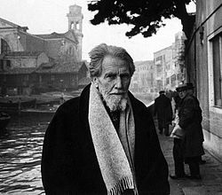 O escritor estausunidense Ezra Pound en 1913.