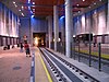 The platforms at San Diego State University Transit Center