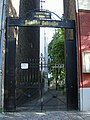 Site entry of the bohemian cemetery at the Karl-Marx-Platz