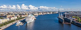 Neva River and Lieutenant Schmidt Embankment