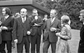 Michael Verhoeven, Artur Brauner, ?, Willy Brandt, Romy Schneider 1971