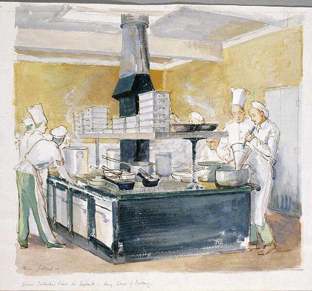 File:General Instruction Class for Sergeants - Army School of Cookery, Aldershot Art.IWMARTLD1163.jpg