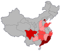 mainland China by confirmed cases