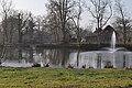 Schlossteich des Schlosses Schönhagen im Ortsteil Schönhagen der Gemeinde Brodersby in Schwansen.