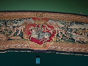 Closer view of the same (upper) Jagiellonian tapestry at the same day