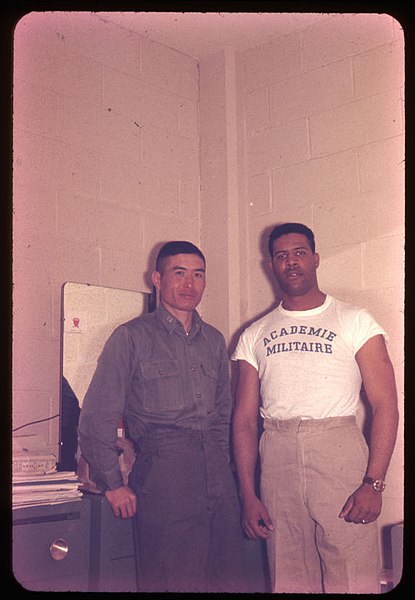 File:Capt Pei, Chinese Marine Corps and Lt Tavernier, 1960.jpg