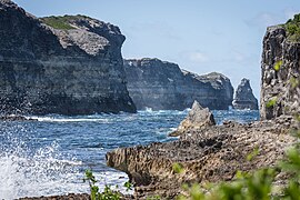 Falaises de la Porte d'Enfer, Anse-Bertrand.