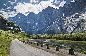 Romsdalen and Trolltindene, Møre og Romsdal, Norway in 2013 June.jpg