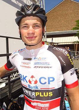 Van der Poel tijdens de Ronde van Limburg 2015.