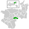 Geographische Lage des Gemeindegebietes in Tirol