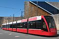 Im Frühling 2010 kam Siemens Combino Nummer 659 von Bernmobil für Testfahrten nach Zürich. Das Bild zeigt einen baugleichen Wagen beim Einsatz in Bern.