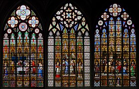 Cathedral Saints-Michel-et-Gudule interior Brussels