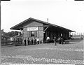 Goederenloods Station Leiden (ca. 1885)