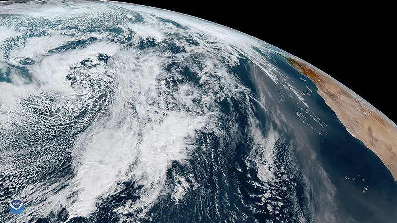 File:Saharan Dust Goes Airborne While Storms Brew Over North Atlantic (NESDIS 2020-01-31).jpg