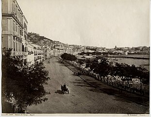 Mergellina, via Caracciolo ca. 1865