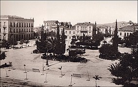 La plaza en 1890
