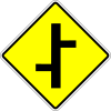 Staggered junction, left turn first