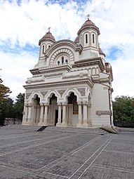 The Saint Nicholas Orthodox Cathedral in Galați (1906–1917), with Byzantine Revival influences