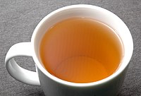 Uma xícara de chá Darjeeling.