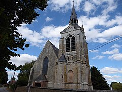 Façade ouest de l'église Saint-Martin.