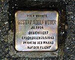 Stolperstein für Adolf Weber (Lehener Straße 14)