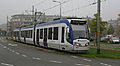RegioCitadis op weg naar Delft Noord op een van de eerste dagen dat de lijn is ingekort, 18 oktober 2013.