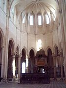 Choir of the abbey church in Pontigny