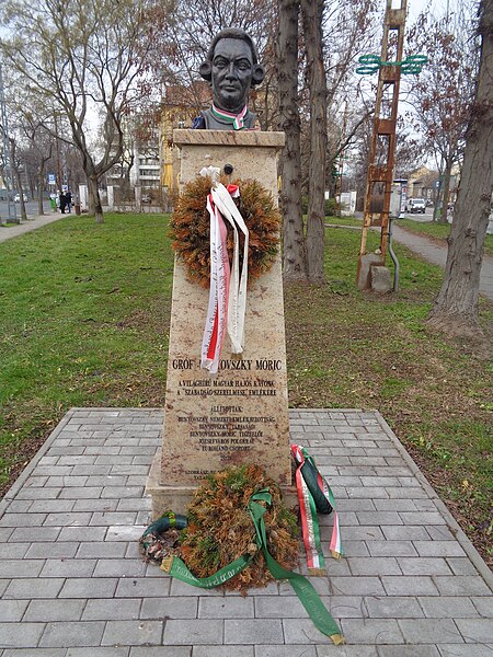 File:Bust of Maurice Benyovszky (Budapest) (c).jpg