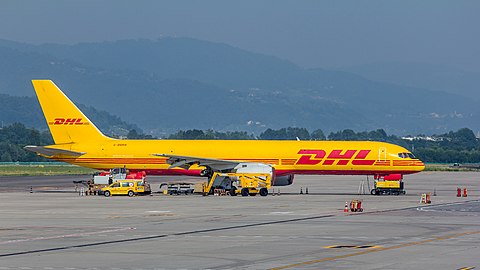 Boeing 757 de DHL, avió difícil de veure, duu a terme vols nocturns