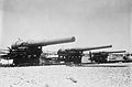 8" (203 mm), 10" (254 mm), and 12" (305 mm) guns on barbette carriages at Sandy Hook