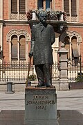 La statue de Jovan Jovanović Zmaj à Novi Sad