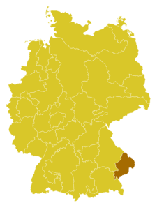 Diecéze pasovská Bistum Passau (něm.) na mapě