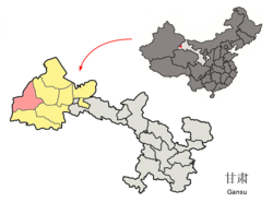 敦煌市的地理位置
