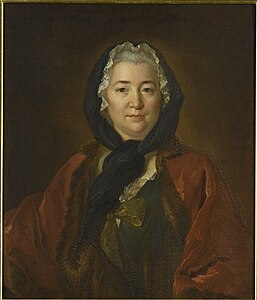 Portrait de Françoise de Graffigny (1694-1758), 1836, d’après Tocqué.