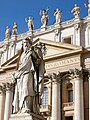 The 17th century Baroque architectural style used in St Peter's Basilica, Rome.