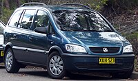 Holden Zafira (Australia, pre-facelift)