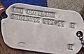 Army military ID tag, WWII, old designation for Jewish (based on "Hebrew Faith"): H