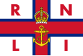 Flag of the RNLI with Tudor Crown