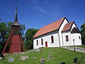 Forsby kyrka, Västergötland. Enligt inskription byggd 1135.