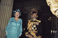 Imperador Haile Selassie com a Rainha Juliana dos Países Baixos, Janeiro de 1969