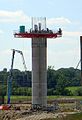 Coal silo construction using radius concrete formwork